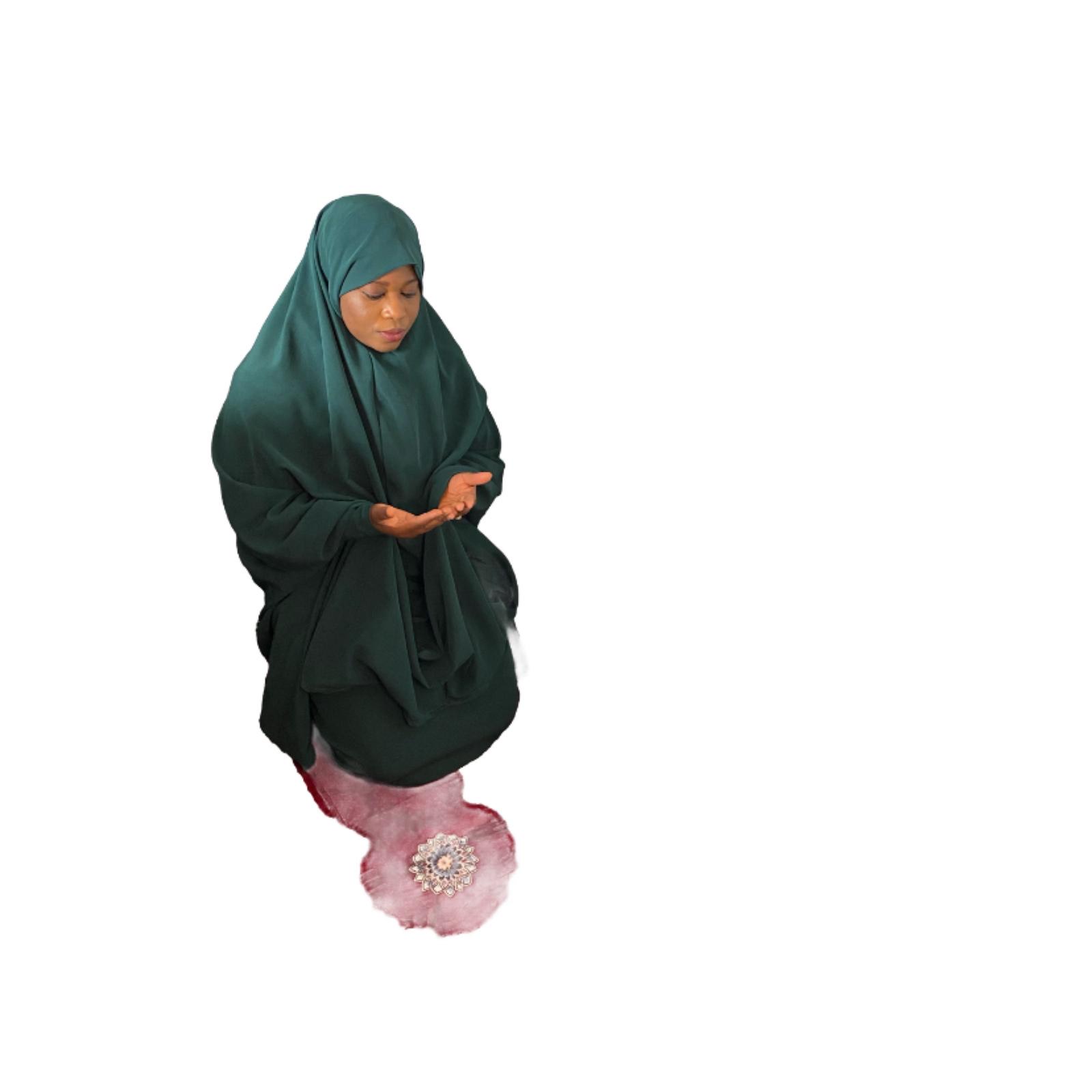 Two pieces green ASIYAH Jilbab 2