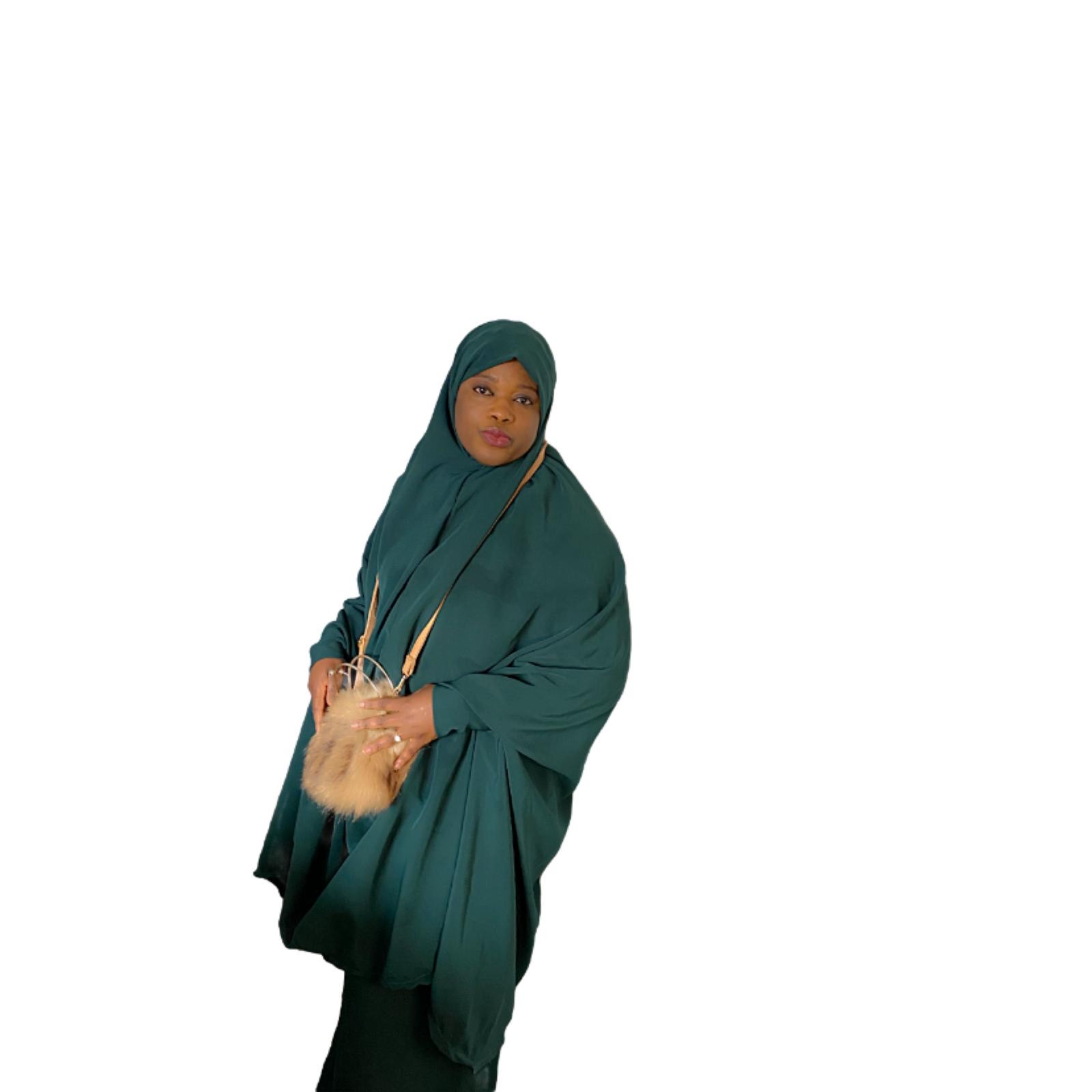 Two pieces green ASIYAH Jilbab3
