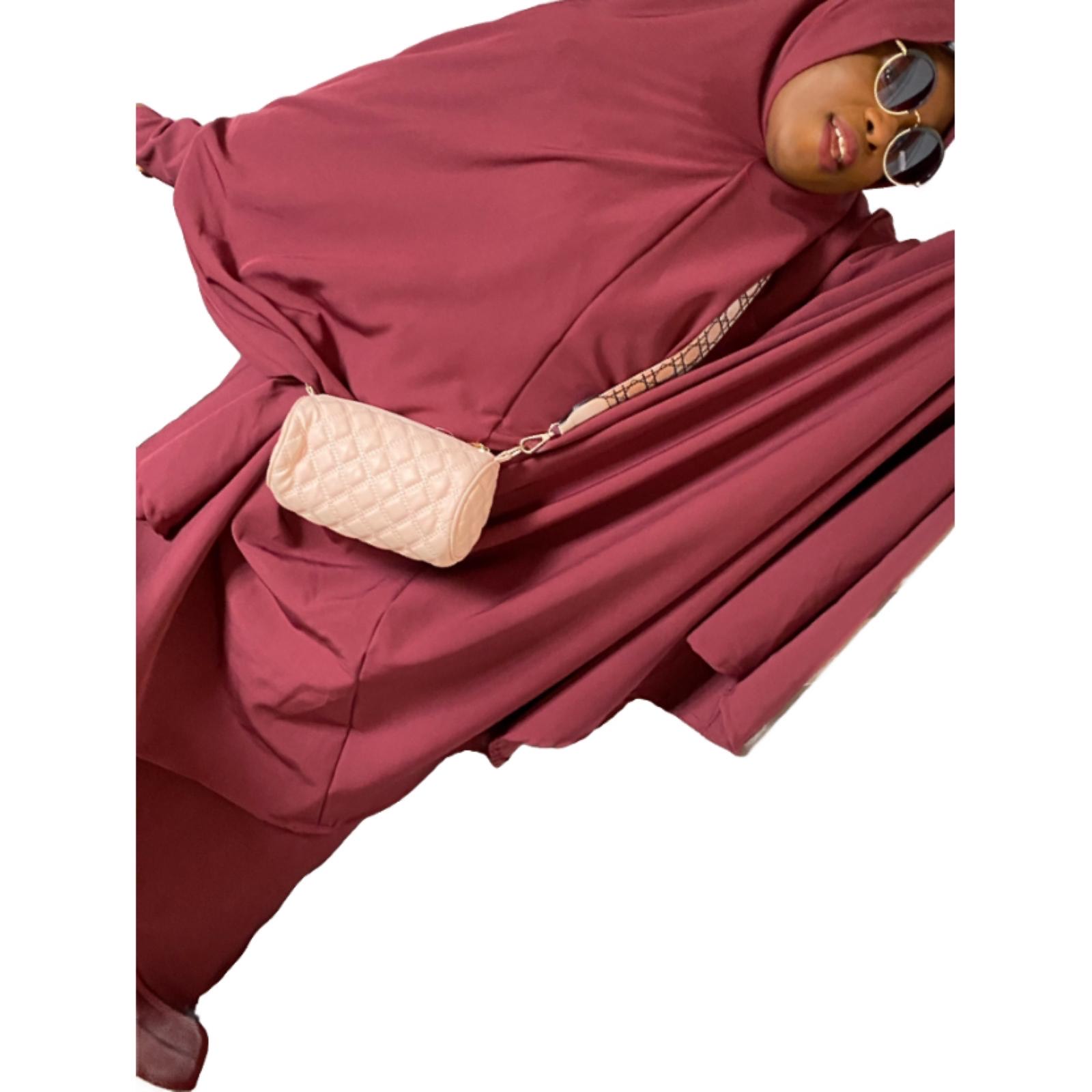 Two pieces wine ASIYAH Jilbab 2
