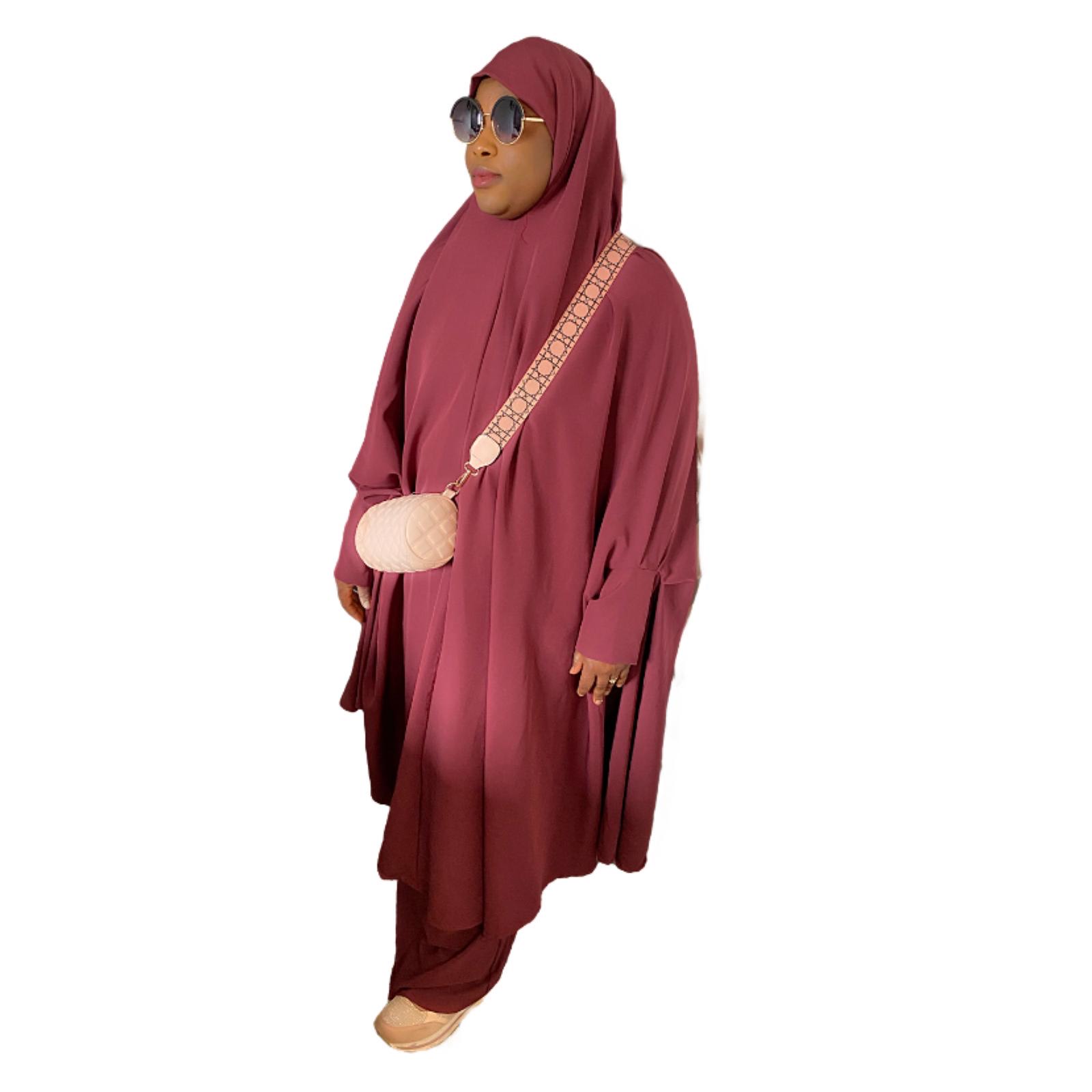 Two pieces wine ASIYAH Jilbab 6