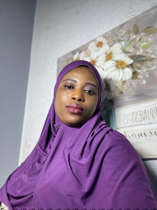 Purple two ways effortless hijab