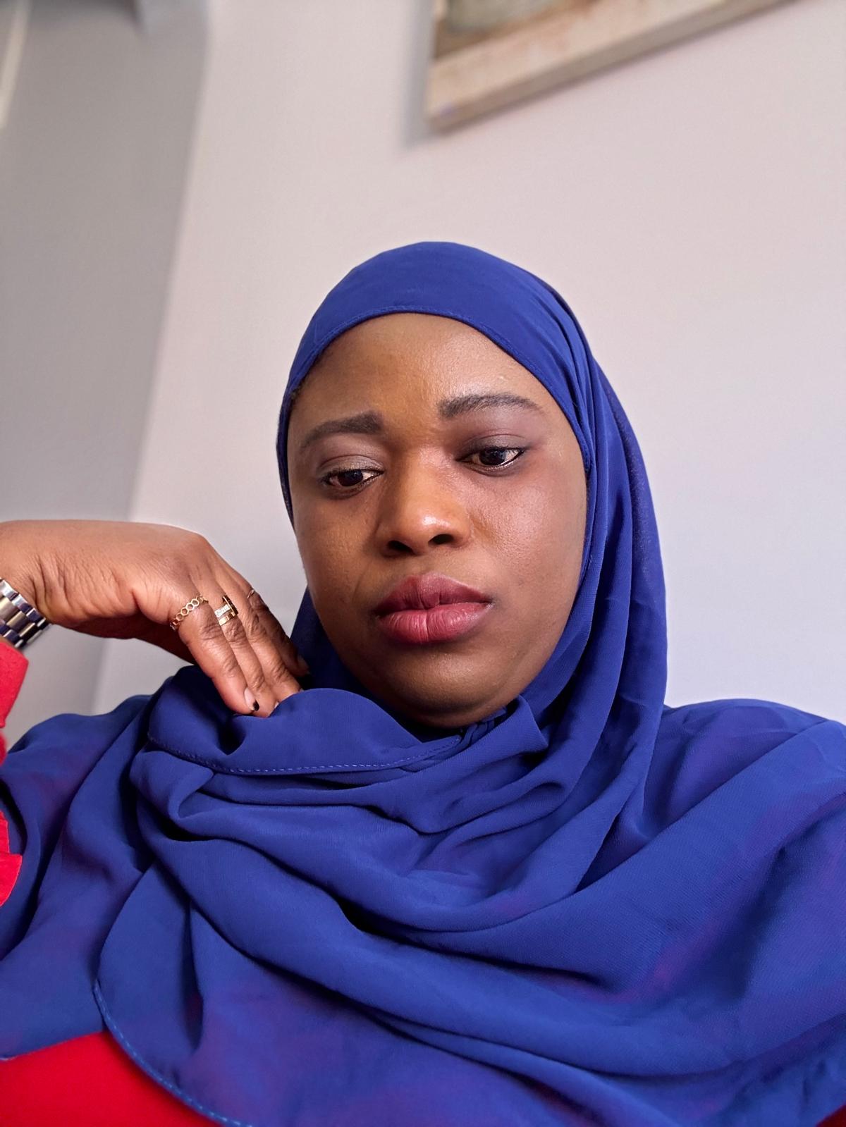 Blue Robia Hijab - Image 2